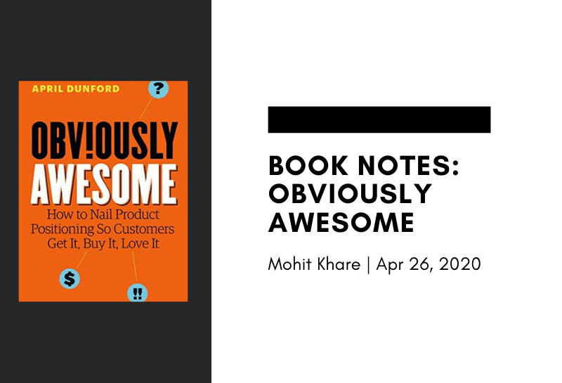 Book Notes : Obviously Awesome