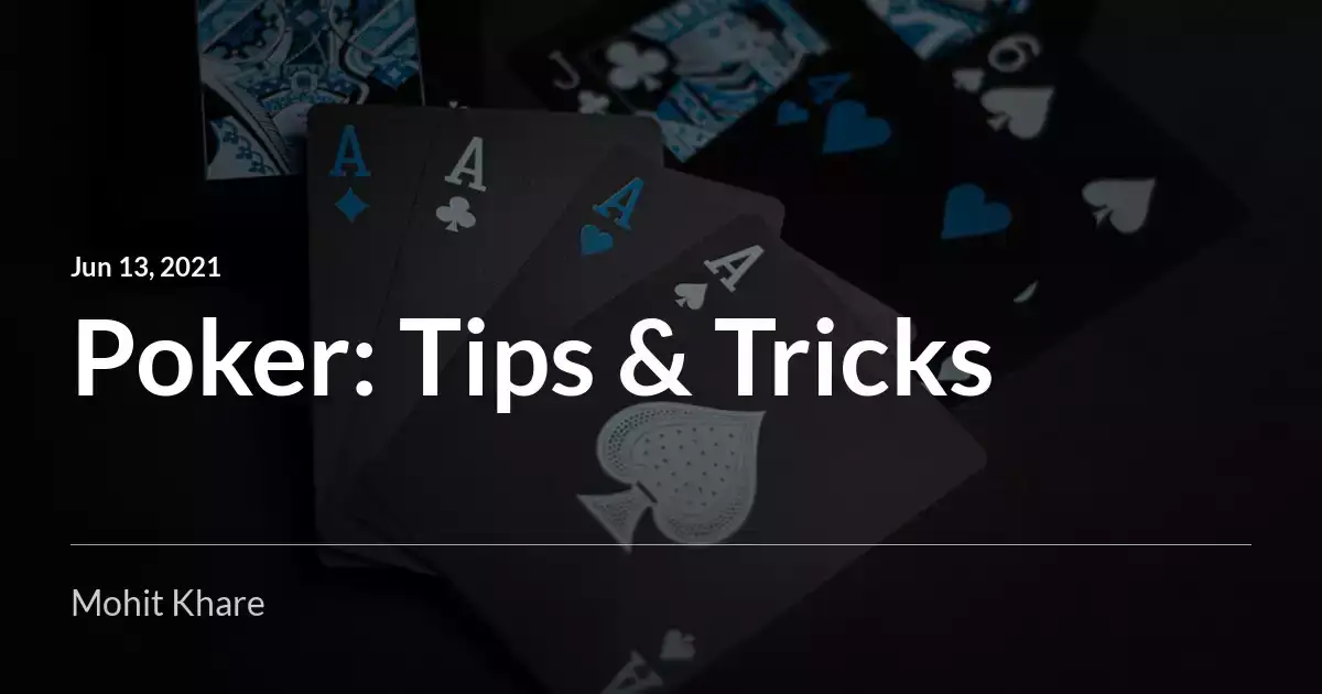 Poker Tips: Johns Hopkins Poker Class